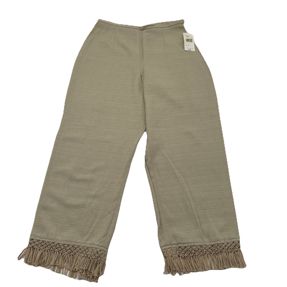 New City Girl Nancy Bolen Sz 10P Cropped Capri Pants Embellished NWT Rt $90 VTG
